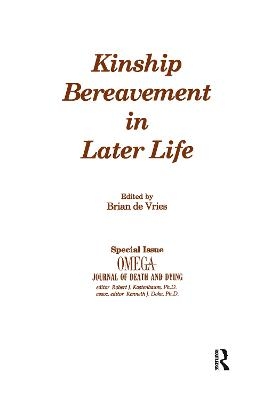 Kinship Bereavement in Later Life - Brian De Vries