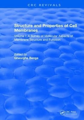 Structure and Properties of Cell Membrane Structure and Properties of Cell Membranes - Gheorghe Benga