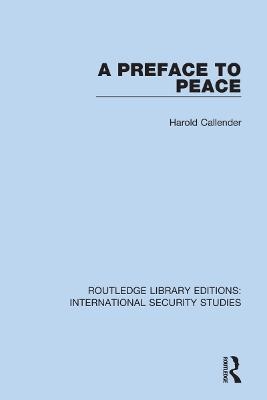 A Preface to Peace - Harold Callender