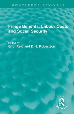 Fringe Benefits, Labour Costs and Social Security - 