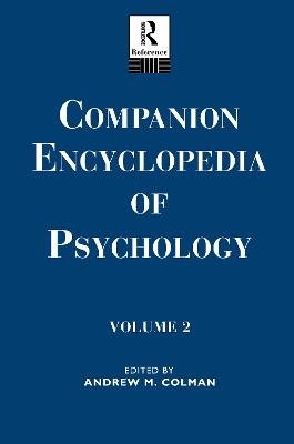 Companion Encyclopedia of Psychology - 