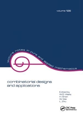 Combinatorial Designs and Applications - W.D. Wallis