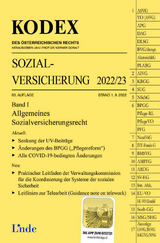 KODEX Sozialversicherung 2022/23, Band I - Brameshuber, Elisabeth; Doralt, Werner