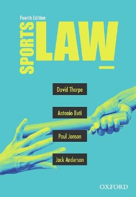 SPORTS LAW -  Thorpe,  Buti,  Jonson,  ANDERSON