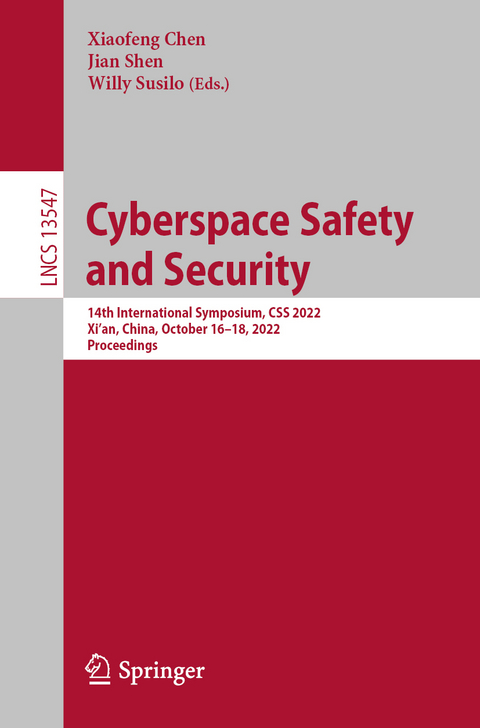 Cyberspace Safety and Security - 