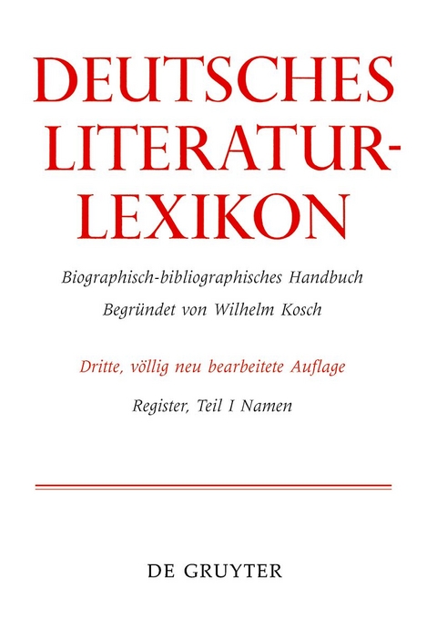 Deutsches Literatur-Lexikon / Namen - 