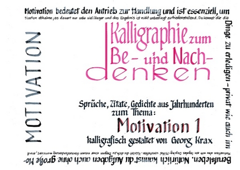 Motivation 1 - Georg Krax