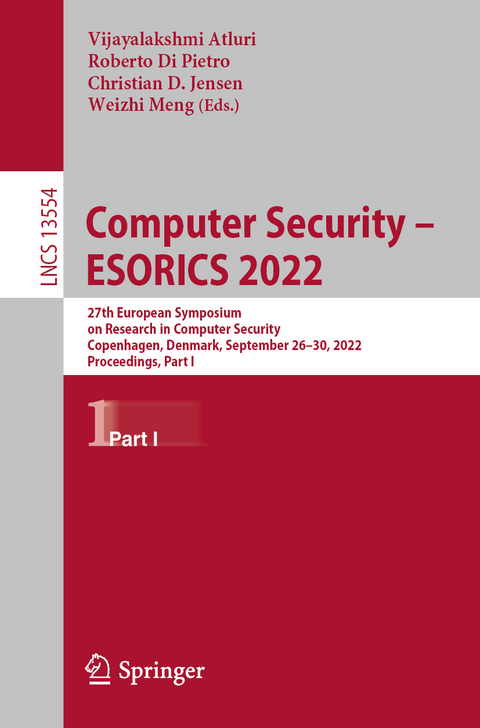 Computer Security – ESORICS 2022 - 