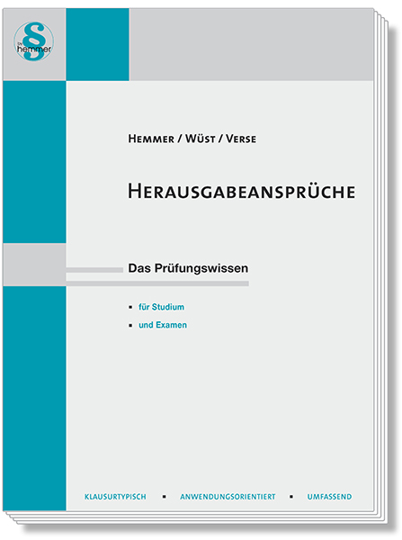 Herausgabeansprüche - Karl-Edmund Hemmer, Achim Wüst,  Verse, Michael Tyroller