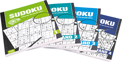 Sudoku - Band 1-4 Großdruck - 4er Pack