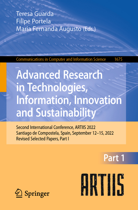 Advanced Research in Technologies, Information, Innovation and Sustainability - 