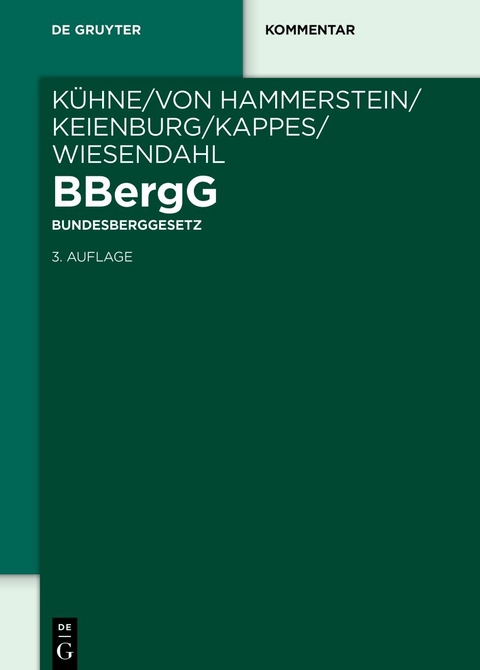 BBergG Bundesberggesetz - 