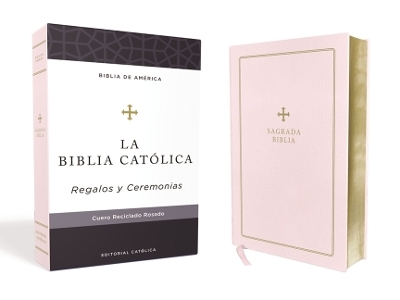 Biblia Católica, Regalos y Ceremonias, Piel reciclada, Rosado, Comfort Print - Editorial Católica, La Casa de la Biblia