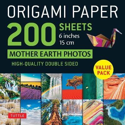 Origami Paper 200 sheets Mother Earth Photos 6" (15 cm) - 