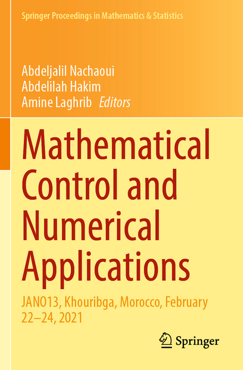 Mathematical Control and Numerical Applications - 