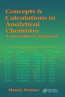 Concepts & Calculations in Analytical Chemistry, Featuring the Use of Excel - Henry Freiser, Monika Freiser