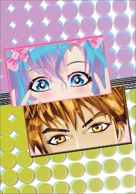 Manga Eyes Dotted Paperback Journal - 