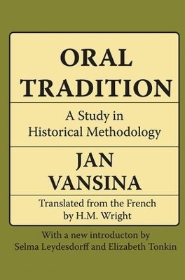 Oral Tradition - Jan Vansina