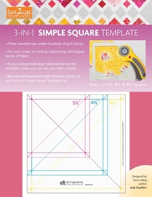 fast2cut 3-in-1 Simple Square Template - Judy Gauthier