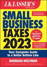 J.K. Lasser's Small Business Taxes 2023 - Weltman, Barbara