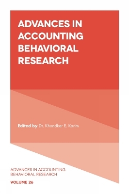 Advances in Accounting Behavioral Research - 