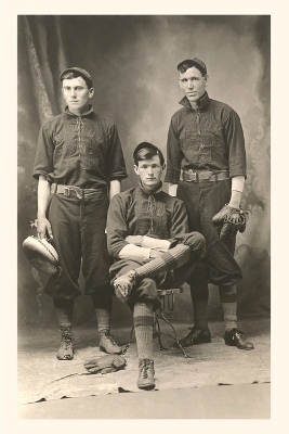 Vintage Journal Three Ballplayers