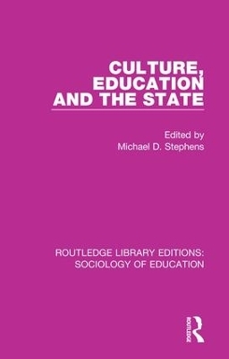 Culture, Education and the State - 