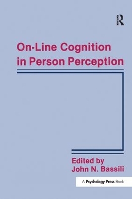 On-line Cognition in Person Perception - 