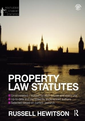 Property Law Statutes 2012-2013 - Russell Hewitson