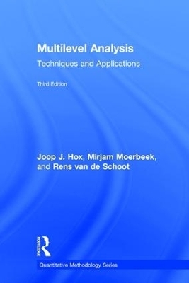 Multilevel Analysis - Joop Hox, Mirjam Moerbeek, Rens van de Schoot