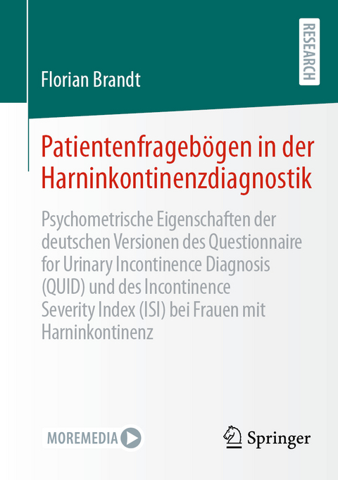 Patientenfragebögen in der Harninkontinenzdiagnostik - Florian Brandt