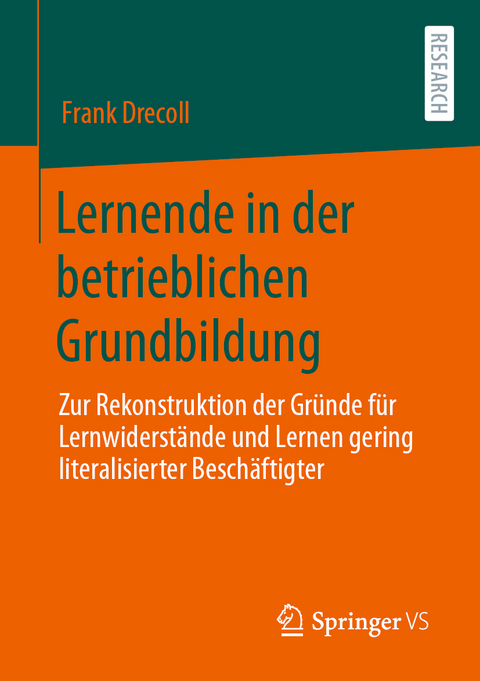 Lernende in der betrieblichen Grundbildung - Frank Drecoll