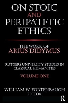 On Stoic and Peripatetic Ethics - David Riesman