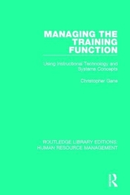 Managing the Training Function - Christopher Gane