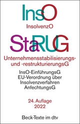 Insolvenzordnung / Unternehmensstabilisierungs- und -restrukturierungsgesetz - Bork, Reinhard