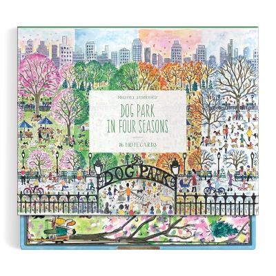 Michael Storrings Dog Park in Four Seasons Greeting Card Assortment -  Galison