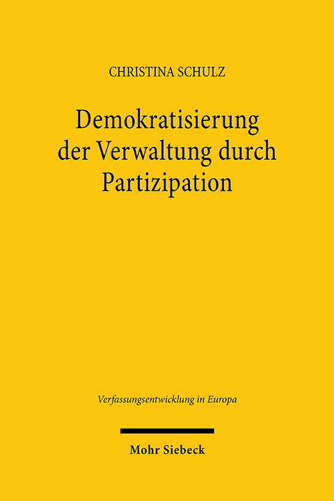 Demokratisierung der Verwaltung durch Partizipation - Christina Schulz