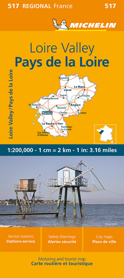 Pays de la Loire - Michelin Regional Map 517 -  Michelin