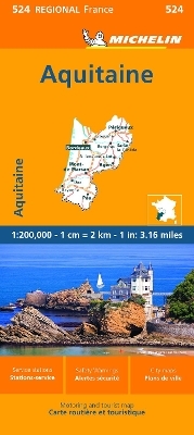 Aquitaine - Michelin Regional Map 524 -  Michelin