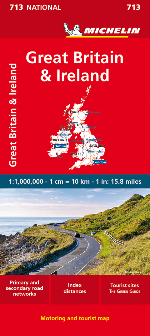 Great Britain & Ireland 2023 - Michelin National Map 713 -  Michelin