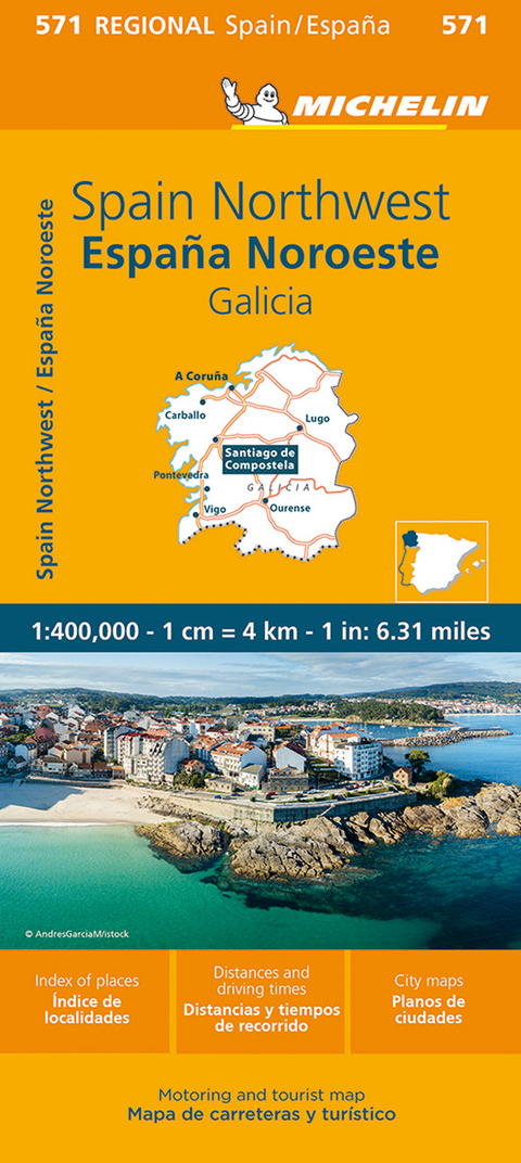 Galicia - Michelin Regional Map 571 -  Michelin