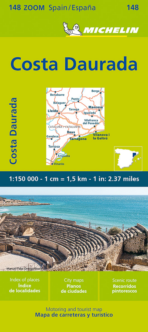 Costa Daurada - Zoom Map 148 -  Michelin