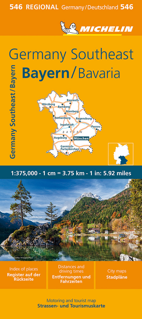 Germany Southeast, Bavaria - Michelin Regional Map 546 -  Michelin