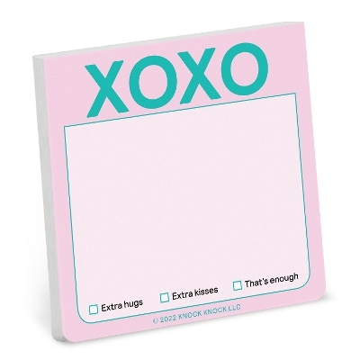 Knock Knock XOXO Sticky Note (Pastel Version) -  Knock Knock