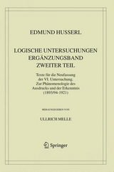 Logische Untersuchungen. Ergänzungsband. Zweiter Teil. - Edmund Husserl