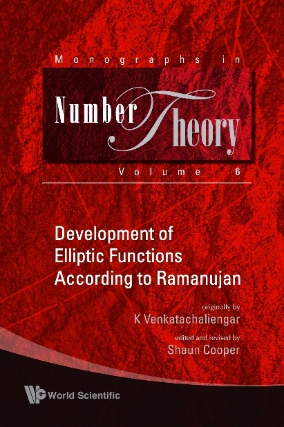 Development Of Elliptic Functions According To Ramanujan - K Venkatachaliengar