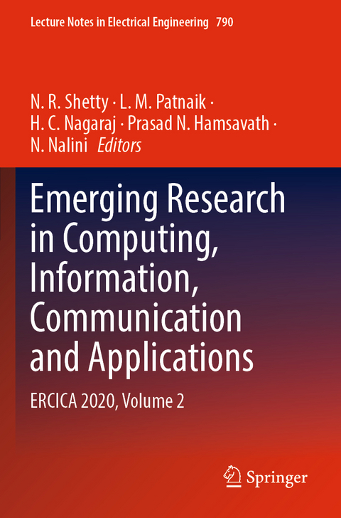 Emerging Research in Computing, Information, Communication and Applications - 