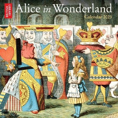 British Library: Alice in Wonderland Mini Wall Calendar 2023 (Art Calendar) - 