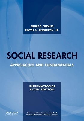 Social Research - Bruce C. Straits, Jr. Singleton  Royce A.