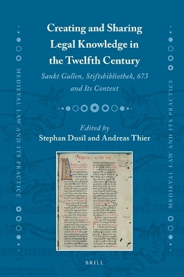 Creating and Sharing Legal Knowledge in the Twelfth Century - 